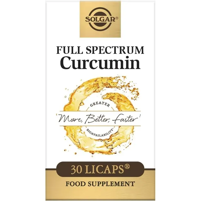 Solgar Curcumin Spectrum 30 Sofgels Sabor Sin Sabor