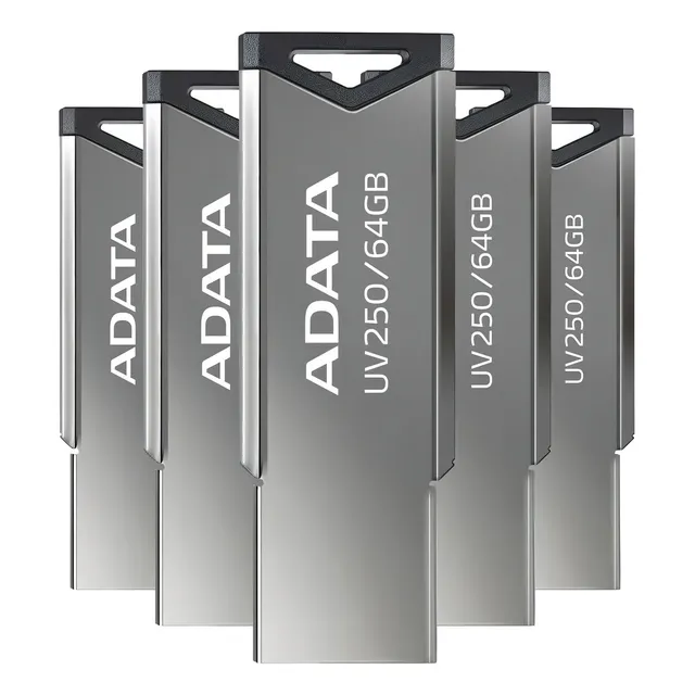 Kit 40 Memoria Usb 64gb Adata Uv250 Auv250-64g-rbk 2.0 Color Plateado Plata