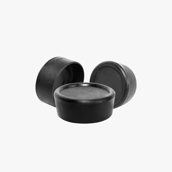 Regatón 2'' Redondo Exterior Negro Pack 4 Uni