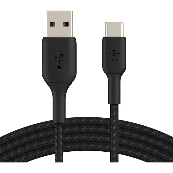 Cable Trenzado Usb C A Usb-a Negro 1m Negro