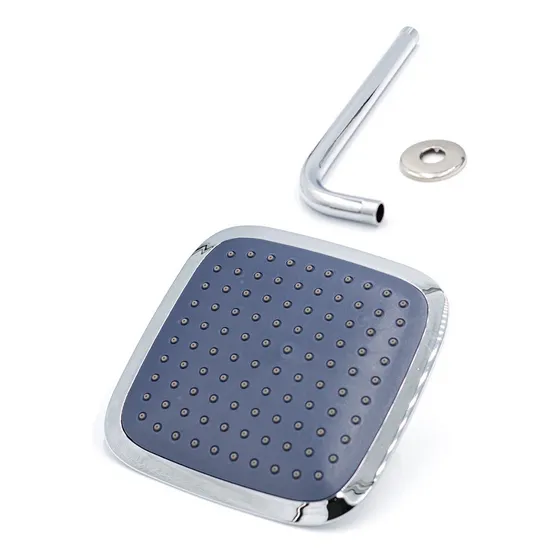 Regadera Cuadrada 8 Pulgadas Con Tubo Griven