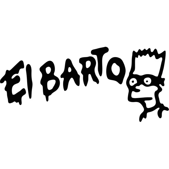 Calco El Barto - The Simpsons - Bart - Vinilo  Sticker