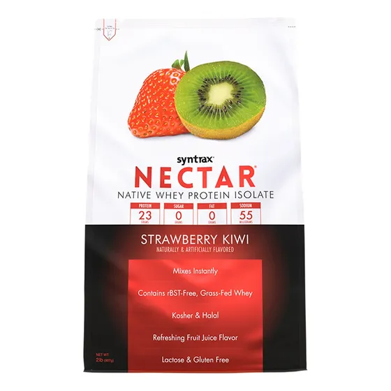 Proteína Aislada Nectar 2lb - Syntrax Sabor Strawberry Kiwi