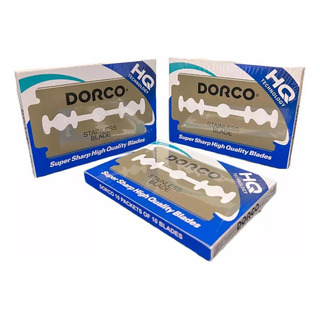 3 Cajas De Navaja Dorco Azul 100 Pzs. C/u 3 Cajas De Navaja Dorco Azul 100 Pzs. C/u
