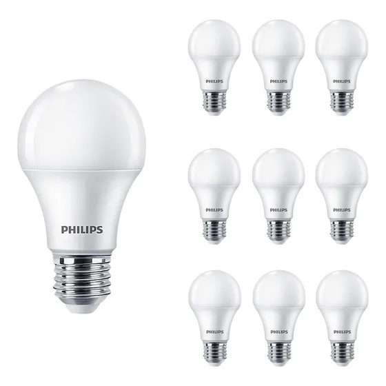 Kit 10 Lâmpadas Led Bulb 11w E27 3000k 127/220V Phlips Luz Braco Quente 3000k 127/220v