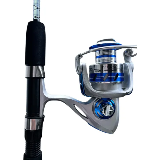 Combo Caña De Pesca Dos Cuerpos, Sedal, Anzuelo.