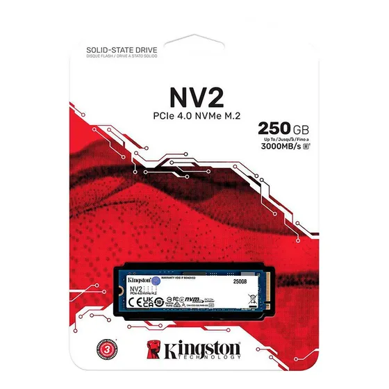 Disco Nvme Kingston 250gb (nv2) 3000mb/s SNV2S/250G Versión 4