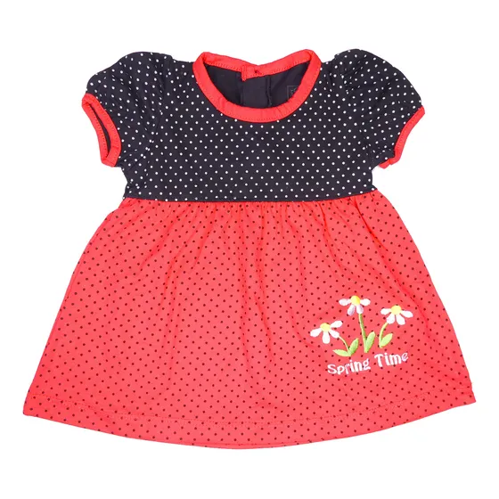 Vestido De Niña 3 Piezas Bebu Negro/rojo