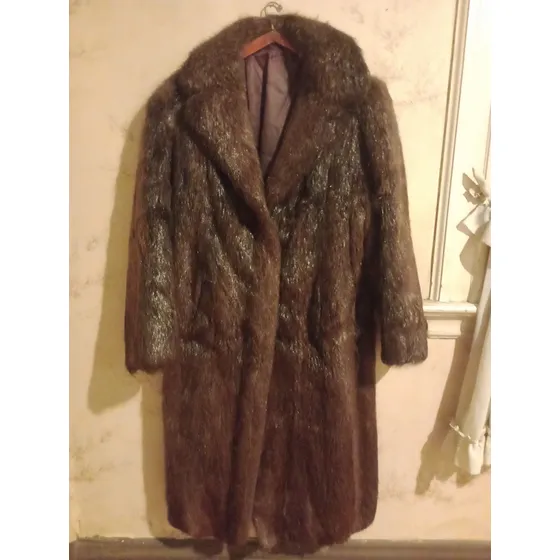 Tapado De Piel De Nutria Pelo Largo Xl
