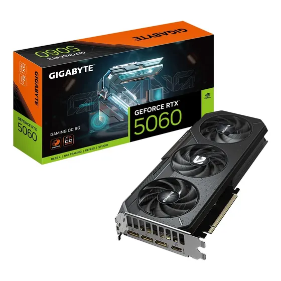 Tarjeta Gráfica Gigabyte Geforce Rtx 5060 Gaming Oc 8gb Gddr