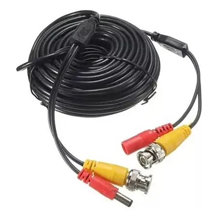 Cable Para Camaras Seguridad Cctv Video Y Poder Bnc 30 Mts Color NEGRO - 260051