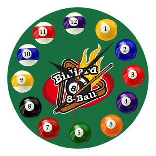 Reloj De Pared Bolas De Mesa De Billar Bolas De Billar De 12 Reloj De Pared Bolas De Mesa De Billar Bolas De Billar De 12