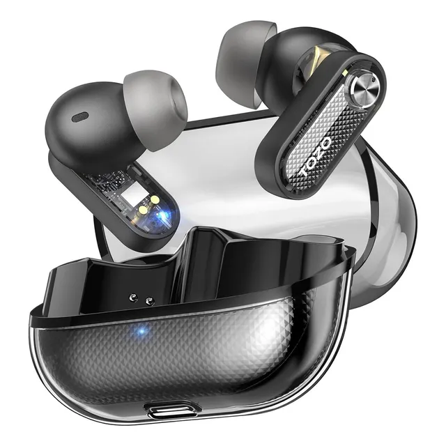 Auricular Tozo Crystal Pods Ipx5 Cancelacion De Ruido App/eq Color Negro