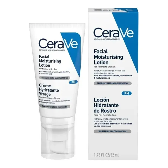 Cerave Locion Hidratante Para Rostro Noche 52mL para piel seca | Cuotas sin interés