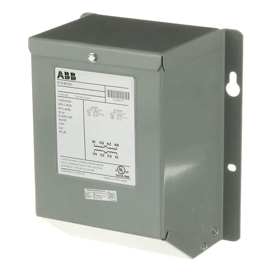Transformador Control Potencia 1 Kva 1f 480-240/240-127v Abb