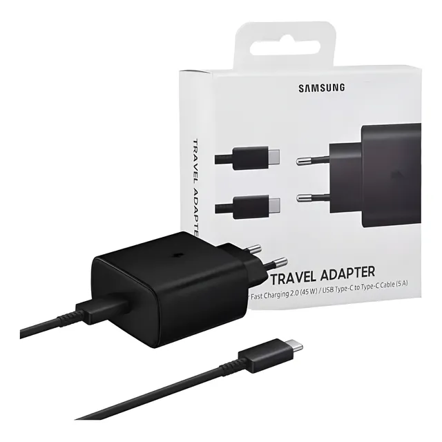 Carregador Samsung 45w Turbo Original Galaxy Cabo Tipo-c 1m