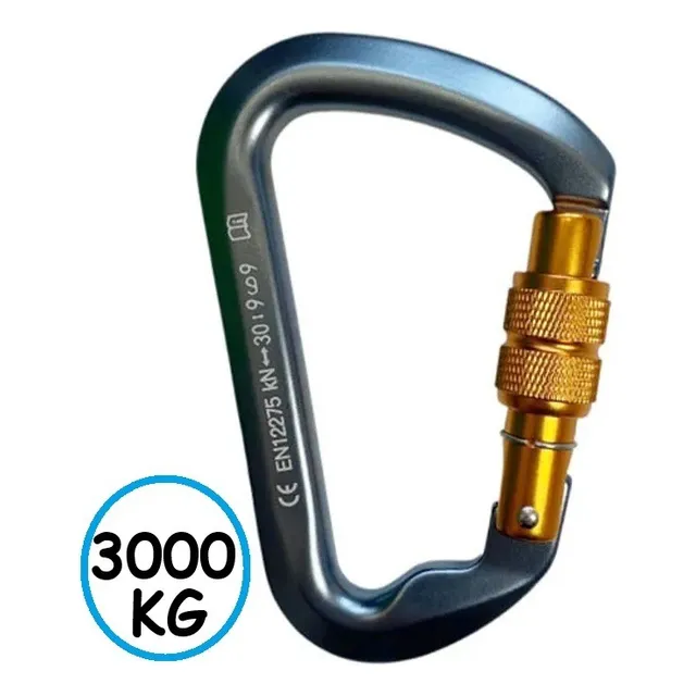 Mosqueton 3000kg De Escalada Seguridad Rescate Tipo Hms
