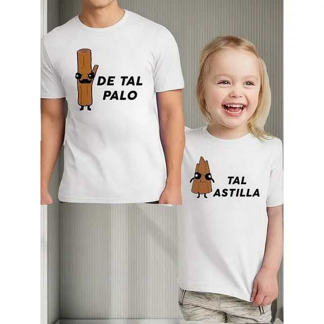  Combo Remera Día Del Padre E Hijo De Tal Palo Tal Astilla