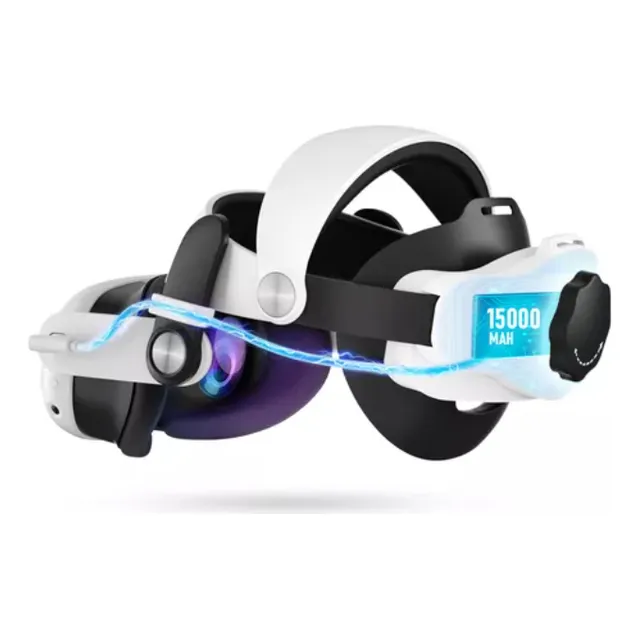Para Oculus Quest 3/3s Faixa De Cabeça Com Baterias De 15000