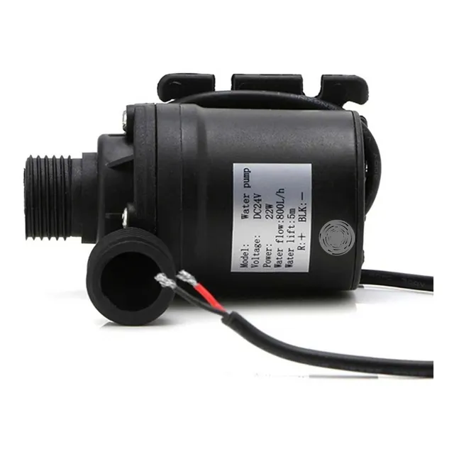 Mini Bomba D'água 22w 5m 800l/h 24v Dc Solar/bateria/convers
