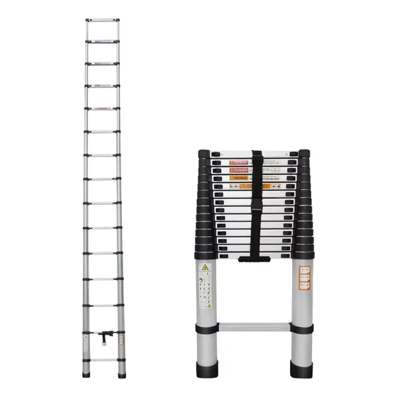 Escalera Telescópica 4.4 M Aluminio Extensible Plegable