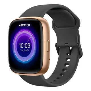 X-watch RelĂłgio Inteligente Smartwatch Cor Rose Gold Pulseira Preto X-watch RelĂłgio Inteligente Smartwatch Cor Rose Gold Pulseira Preto