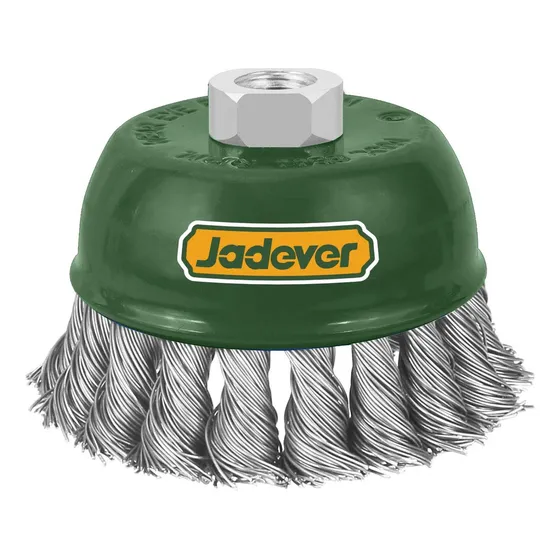 Cepillo Copa Trenzado 100mm Amoladora Jadever Jdce2402 Color Verde Musgo