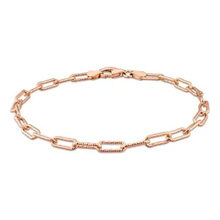 Pulsera Cadena Eslabones 925 Plata - Hombres Y Mujeres - P Pulsera Cadena Eslabones 925 Plata - Hombres Y Mujeres - P