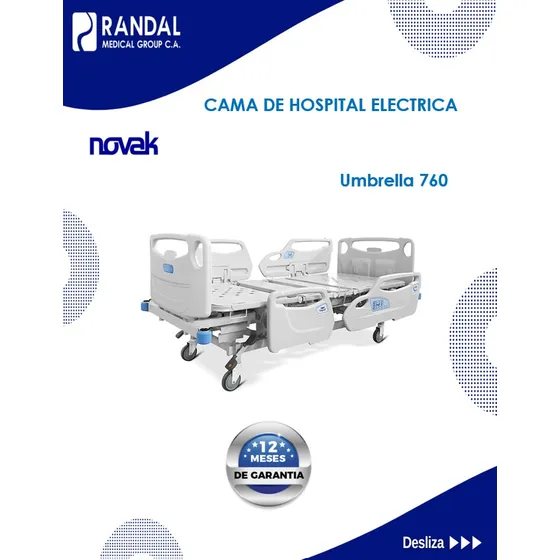 Cama Clinica Electrica Hospital Con Colchon Novak Umbrella