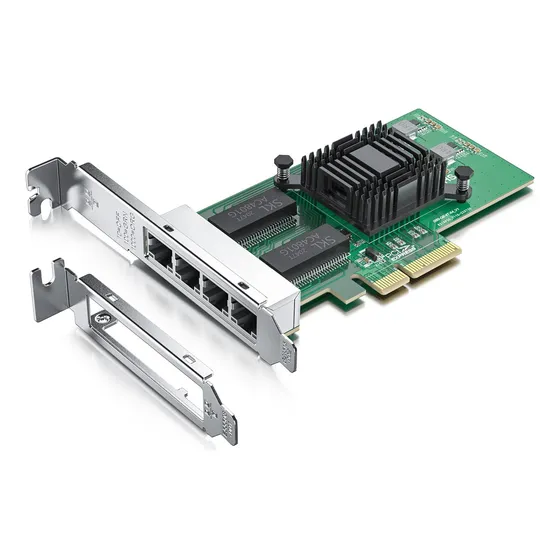 Placa De Red 4 Puertos Rj45 Gigabit Pcie Intel I350 T4 Am4