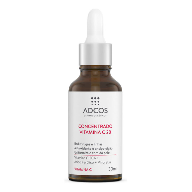 Adcos Derma Complex Sérum Vitamina C 20 Anti-idade 30ml Adcos Derma Complex Sérum Vitamina C 20 Anti-idade 30ml
