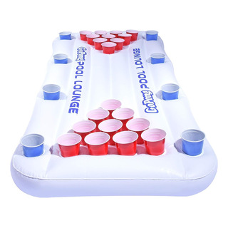 Mesa Inflable De Beer Pong Alberca Guerra De Sexos-6 Pelotas Mesa Inflable De Beer Pong Alberca Guerra De Sexos-6 Pelotas