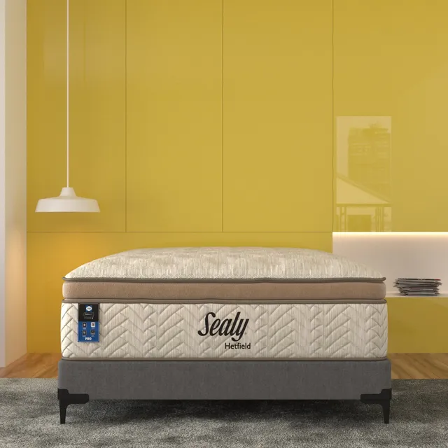 Colchón King Size Sealy Hetf-i Poliesferas High Performance - Firme - 37 Cm De Altura