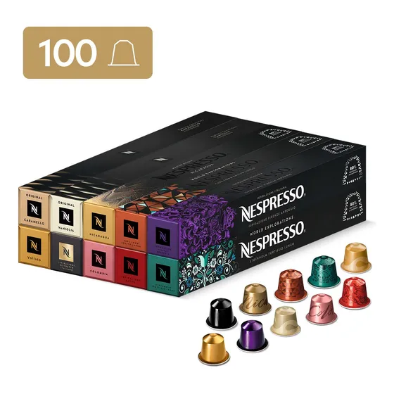 Cápsulas De Café Nespresso Pack Favoritos - 100 Cápsulas