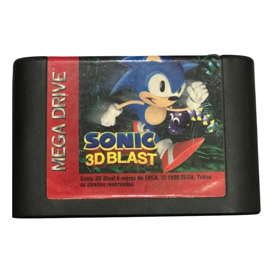 Jogo Sonic 3 D Blast Original Mega Drive