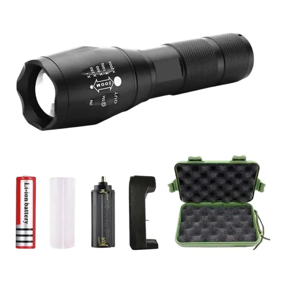 Lampara Tactica Led T6 Recargable Linterna Potente Militar