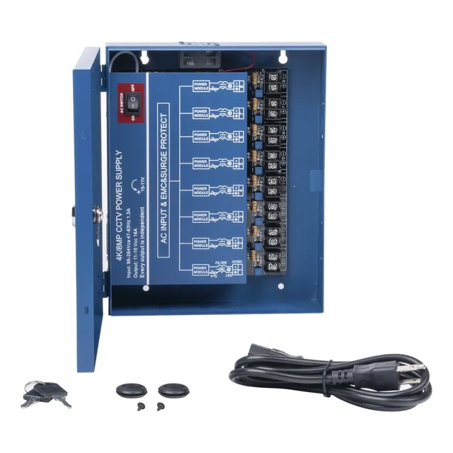 Fuente De Poder Heavy Duty 11 - 15vcd, 16amp, Xp8-dc-16-4kv