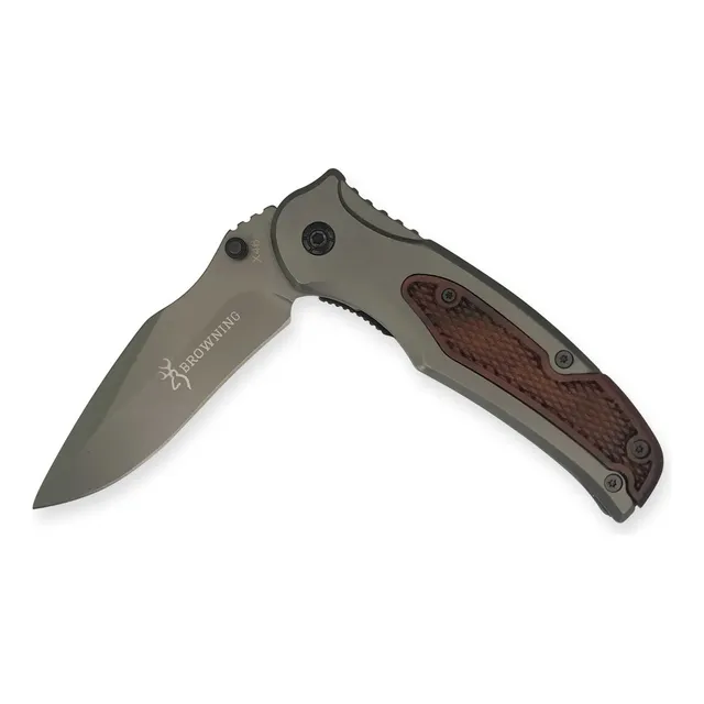 Canivete Tático Semi Automático Original Browning Gold  Da77