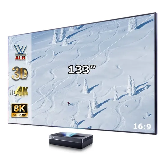 Nhjykj Pantalla Proyector Marco Fijo Para Cine Casa Lugar