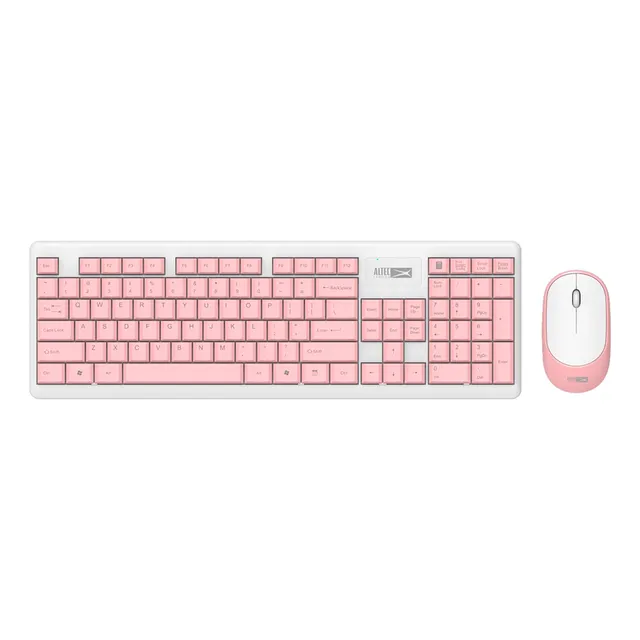 Combo Mouse Y Teclado Inalámbrico Altec Albc6314p Rosado