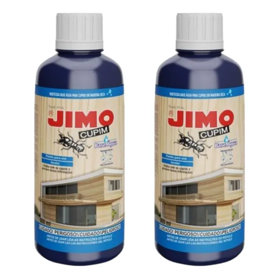 2 Mata Cupim Incolor Base Água Sem Cheiro Jimo 900ml