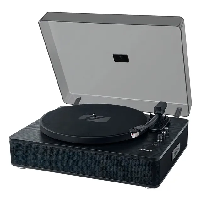 Tocadiscos Muse Tocadisco Mt 106wb negro con Bluetooth 220V