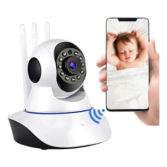 Babá Eletrônica Câmera Ip Wifi Visão Noturna Com Microfone