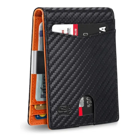 Billetera Cartera Minimalista Zitahli Bloqueo Rfid