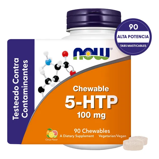 5htp 100mg | Sabores Cítricos | 90 Tabletas Masticables