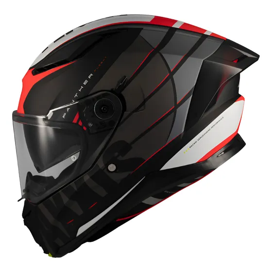 Casco Moto Axxis Panther Flight B5 Negro Mate + Spoiler