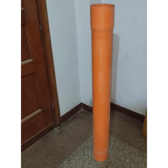 Tubo Pvc Reforzado Agua Negra Mide 100 Cms X 4 Pulgadas Ofer