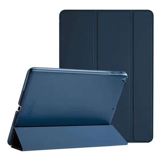Procase Funda Para iPad 6ta 5ta 2018 2017 9.7 Modelos Viejos A1893 A1954 A1822 A1823, Carcasa Delgada Ligera Posterior Translúcido Cubierta Inteligente Para iPad 9.7 Pulgadas 2018 2017 -azul Marino