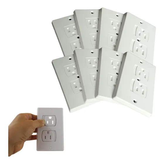 8 Tapas Enchufe, Cierre Automático Seguridad Para Bebés 