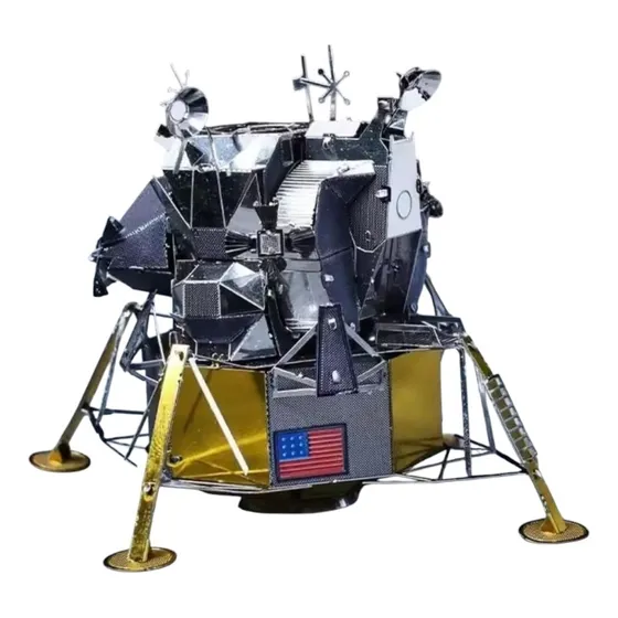 Aviones Aeronaves A Escala De Metal Puzzle 3d Rompecabezas Modulo Lunar